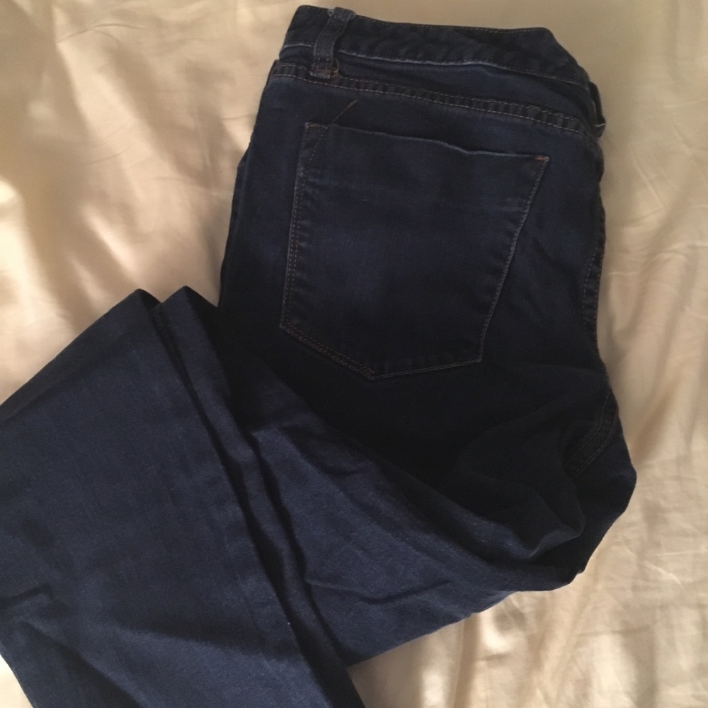 Dark blue jeans
